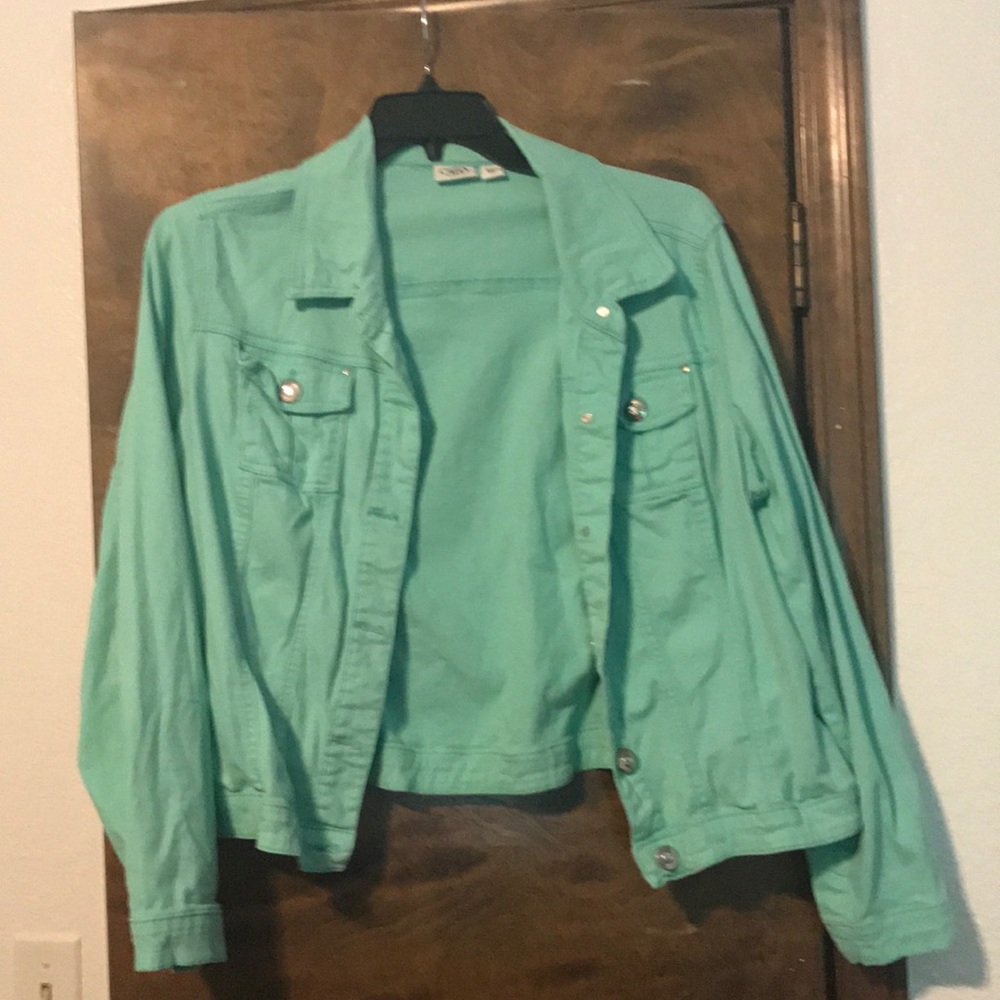 Stretchy Jacket with Embellished Buttons